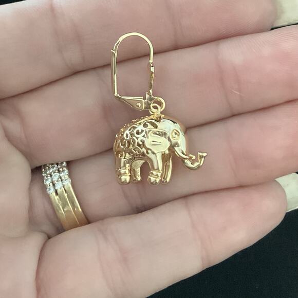 Beautiful Elephant Pendant Necklace & Earrings Set Brand New Item# 98 - Picture 6 of 10